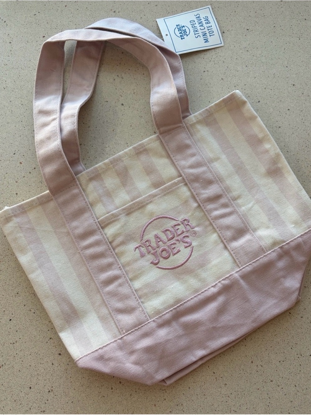 Trader Joe’s Pink Stripe Tote
